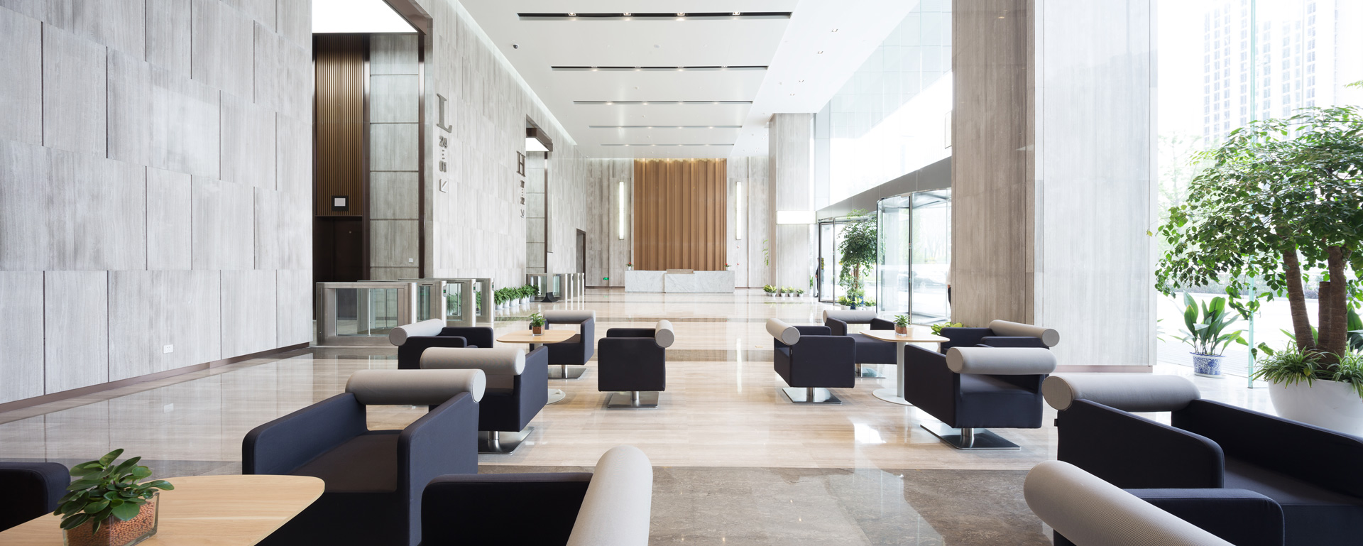 interior of modern entrance hall  